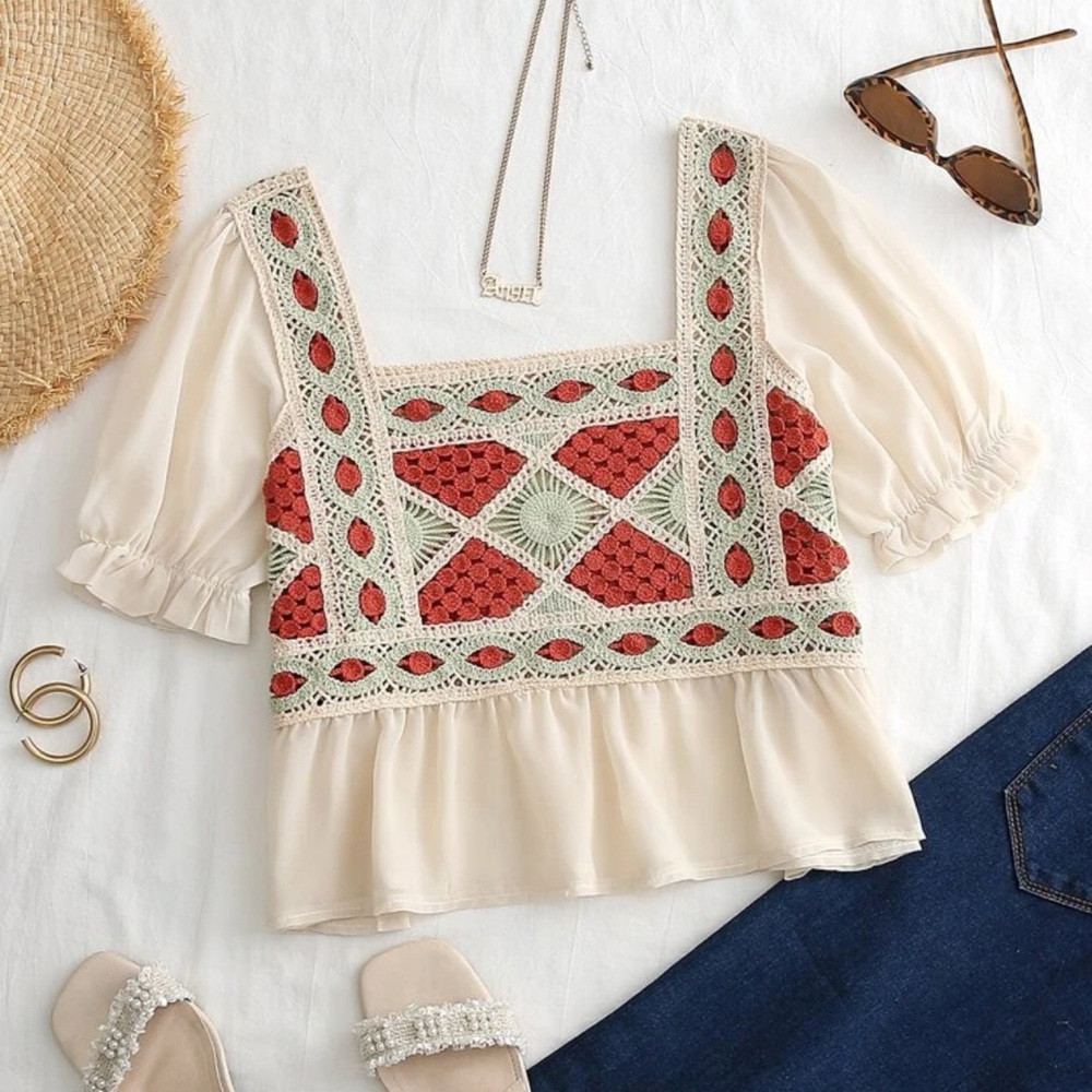 Puff sleeve blouse